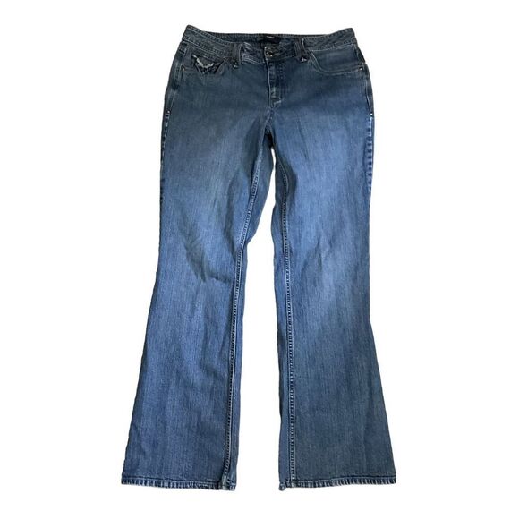 Vintage French Cuff Boot Cut Jeans Size 12 - Picture 1 of 6